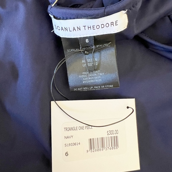 Scanlan Theodore Triangle One Piece in Navy - Picture 8 of 16